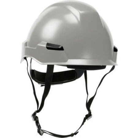 PIP Dynamic Rocky Industrial Climbing Helmet Polycarbonate / ABS Shell, Ratchet Adjustment, Gray 280-HP142R-09